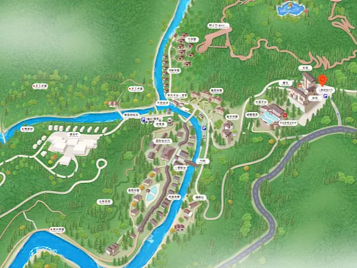 惠东结合景区手绘地图智慧导览和720全景技术，可以让景区更加“动”起来，为游客提供更加身临其境的导览体验。