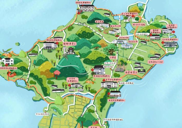 惠东手绘地图旅游的独特视角