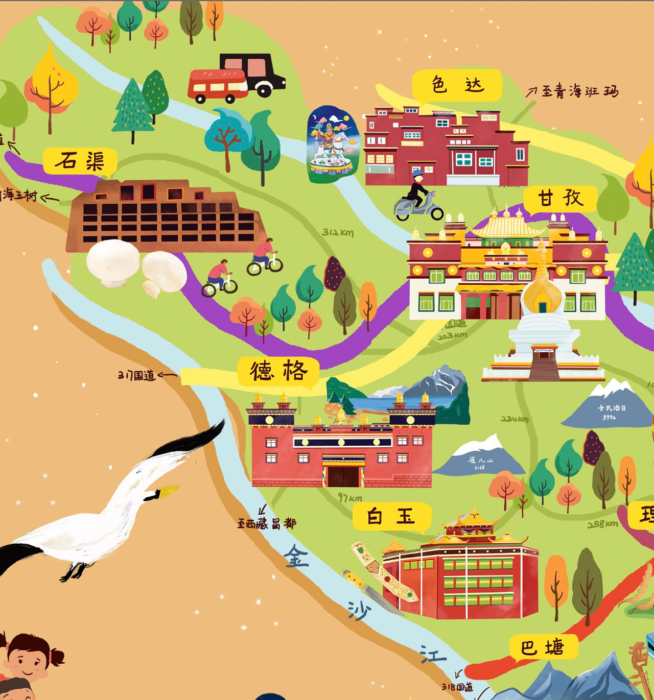 惠东手绘地图景区的文化宝库